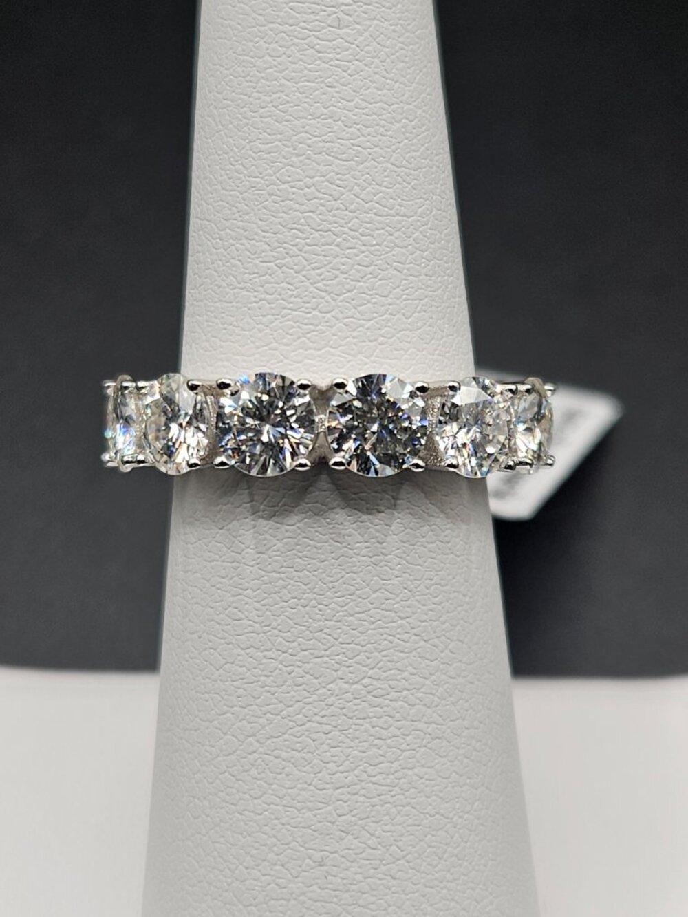 S925 Moissanite Eternity Ring 6.23ctw Size 6